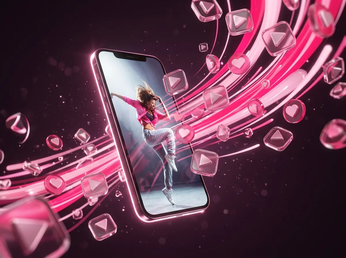 Instagram reels-aufrufe on a creator's phone