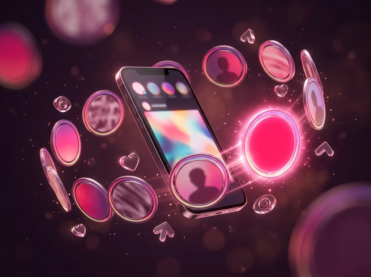 Instagram story-aufrufe on a creator's phone