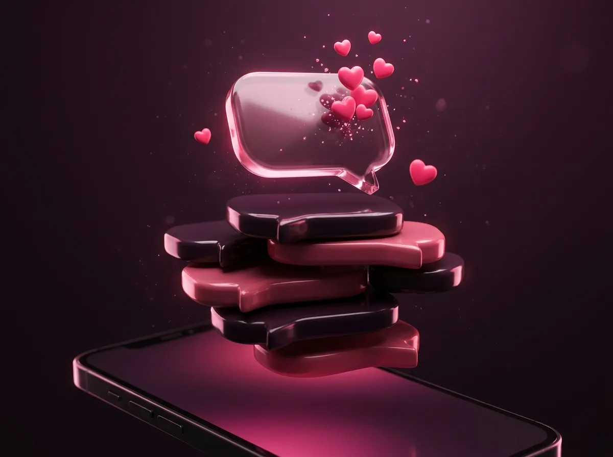 TikTok kommentar-likes on a creator's phone