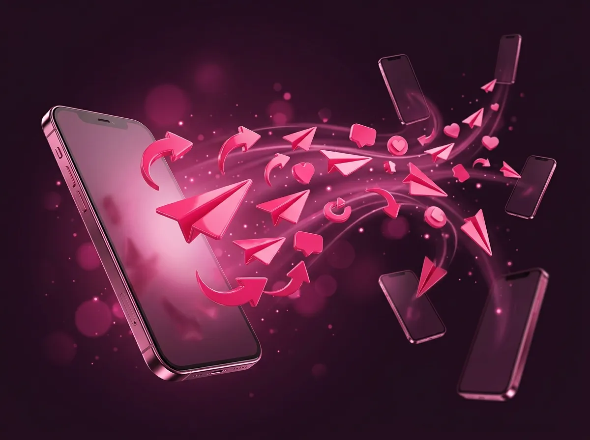 TikTok compartidos on a creator's phone